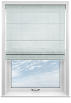 Livorno Voile, Pale Duck Egg - Twist&Fit Roman Blind